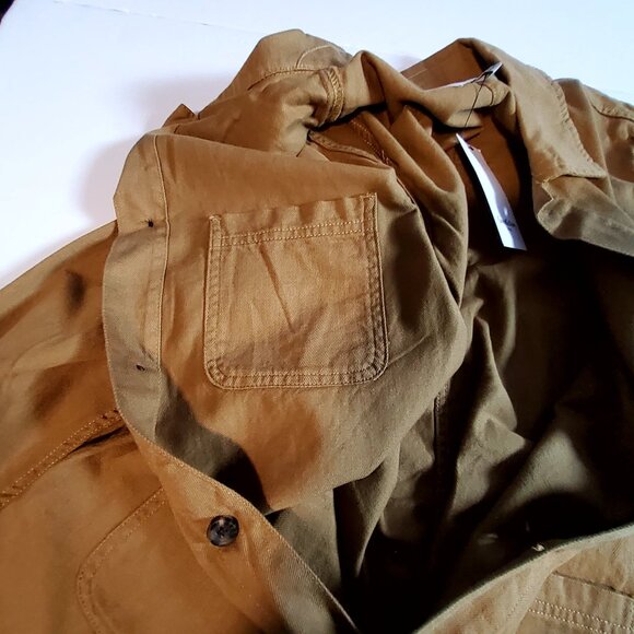 Goodfellow & Co Mens Brown Utility Jacket Size M CottonButton-up front design - Picture 4 of 8
